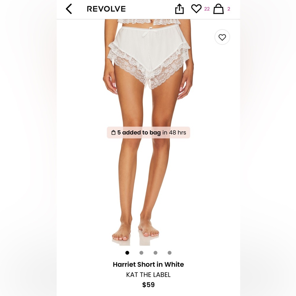 Harriet Short in White